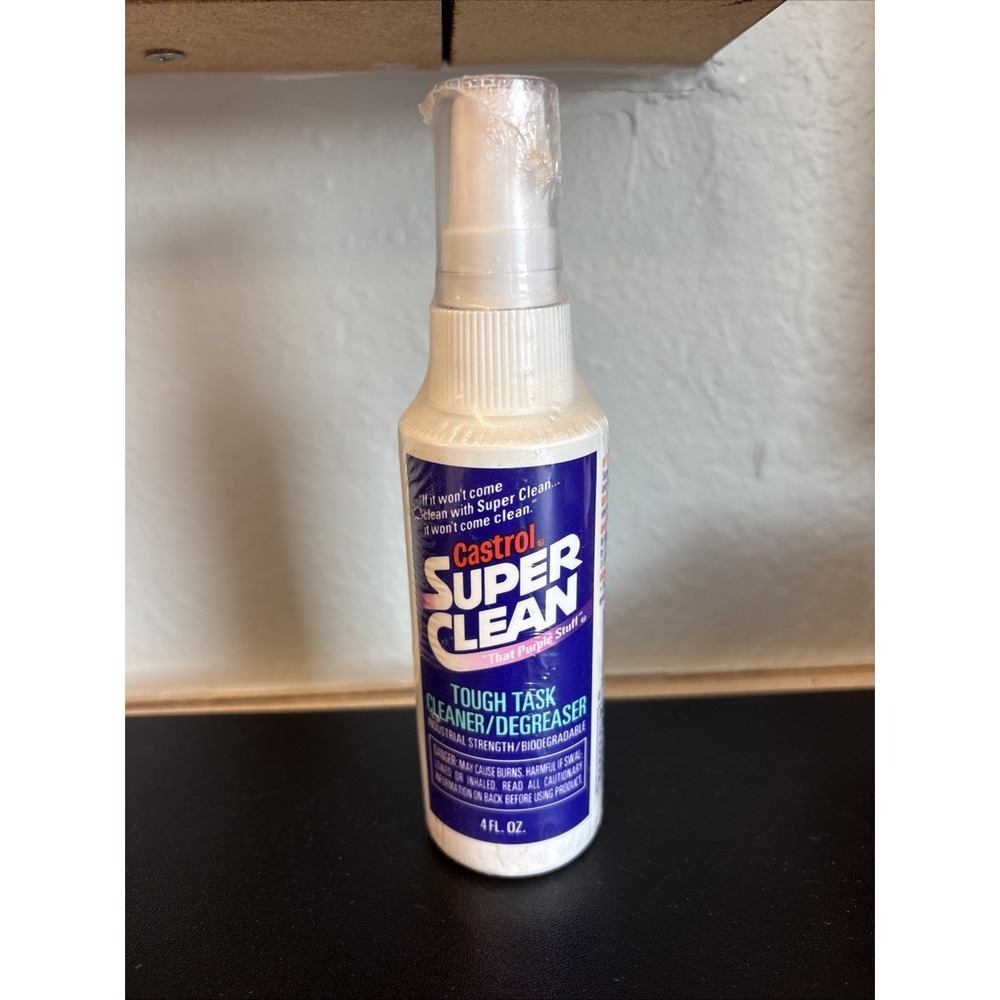 NOS Castrol Super Clean That Purple Stuff Tough Task Cleaner Degreaser 4 oz